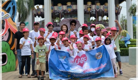 Ini3 We Care จับมือแชมป์ Elympic Summer Cup 2014 มอบความสุขให้น้องๆ มูลนิธิบ้านนกขมิ้น
