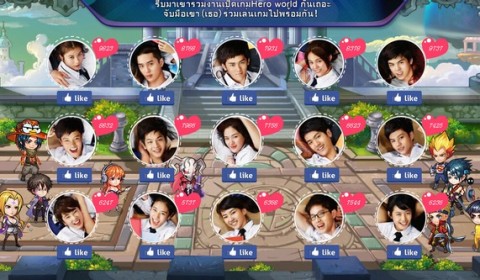 Hero World มาร่วม PK ไปกับการ์ตูนญี่ปุ่น ท่านอยากจะเล่นเกมกับดาราฮอร์โมนคนใด