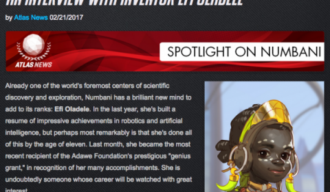 เกม Overwatch อาจมีฮีโร่ตัวใหม่ วัย 11 ขวบ! ที่ชื่อว่า Efi Oladele (ข่าวลือ)