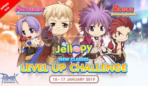 ROEXE Sv. Jellopy เตรียมต้อนรับ 2 อาชีพใหม่ Rogue & Alchemist กับกิจกรรม Level Up Challenge