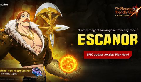 เอสคานอร์ อัศวินคนสุดท้ายแห่งกลุ่มอัศวิน 7 บาป เข้าร่วมสงครามต่อสู้แล้ววันนี้ใน The Seven Deadly Sins: Grand Cross