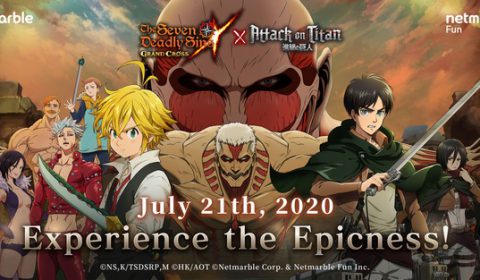 สัมผัสประสบการณ์สุดตื่นตาตื่นใจกับ ‘ผ่าพิภพไททัน’ ในการอัปเดตใหม่ The Seven Deadly Sins : Grand Cross