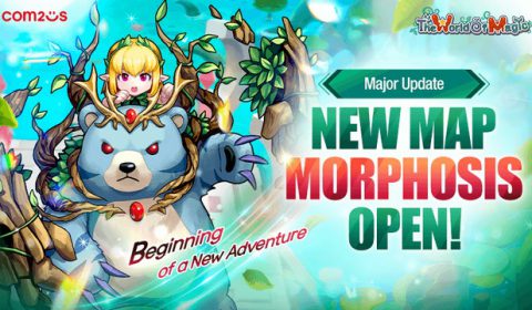 Com2uS ปล่อยอัปเดตใหญ่ใน MMORPG สุดเก๋า The World of Magic ผจญภัยแมพใหม่ Morphosis พร้อมเพิ่ม Max LV แล้ว!