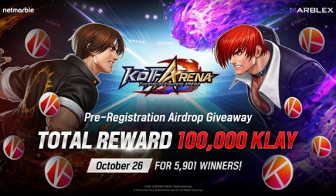 ห้ามพลาด ! The King of Fighters ARENA จัดแคมเปญแอร์ดรอป แจกจัดหนักร่วม 100,000 KLAY !