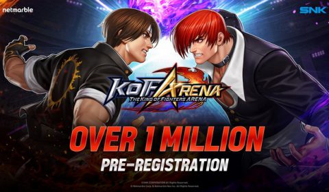 เกมไฟท์เตอร์สุดแกร่ง THE KING OF FIGHTERS ARENA  ลงทะเบียนล่วงหน้าทะลุ 1 ล้านคนแล้วทั่วโลก!