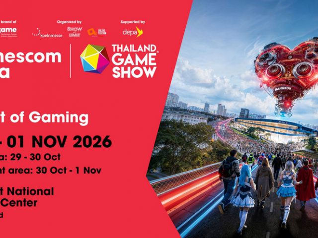 gamescom asia x Thailand Game Show 2026 สุดยอดมหกรรมเกม ปักหมุดกรุงเทพเป็นศูนย์กลางตลาดเกมแห่งเอเชียตะวันออกเฉียงใต้ ตอบโจทย์อุตสาหรรมเกมแบบครบวงจร เอาใจคอเกมอัดแน่น 4 ฮอลล์ พร้อมขายบัตรแล้ววันนี้ !!!